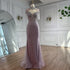 Luxury Pink Beaded Tassel Mermaid Evening Dress Long Gown LA73184 - SERENE HILL