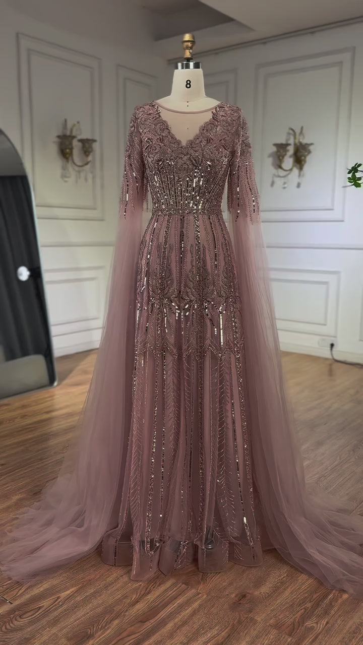 elegant evening dresses cape town High Couture NR2257 Prom Long Halter Formal Cape Dress main image 0