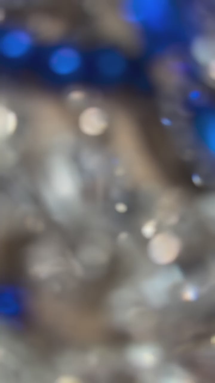 فستان سهرة حورية البحر الزرقاء الفاخرة الزرقاء LA72760B