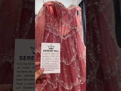 Luxury Arabic Sage Green Beaded A-Line Evening Dress with Cape LA72605A