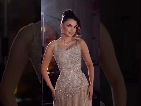 Luxury Nude Spaghetti Strap Beaded A line Evening Dress LA73189