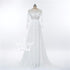 On Sale No Return No Refund Gray Beading Crystal Formal Long Sleeve Evening Dress HA2097 - SERENE HILL