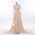 On Sale No Return No Refund Gray Beading Crystal Formal Long Sleeve Evening Dress HA2097 - SERENE HILL