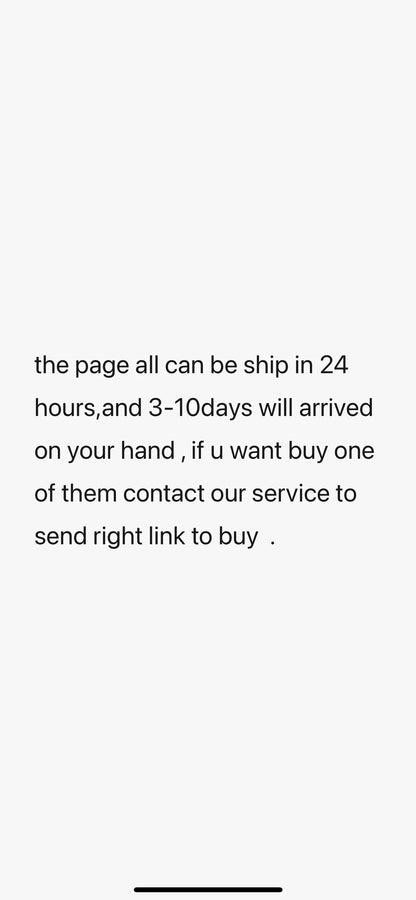 the page all can be ship in 24 hours,and 3-10days will arrived on your hand , if u want buy one of them contact our service to send right link to buy . - SERENE HILL