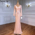 On Sale No Return No Refund Sale Long Sleeves Luxury Sparkly Tulle Evening Dresses Mermaid Beading LA6396 - SERENE HILL