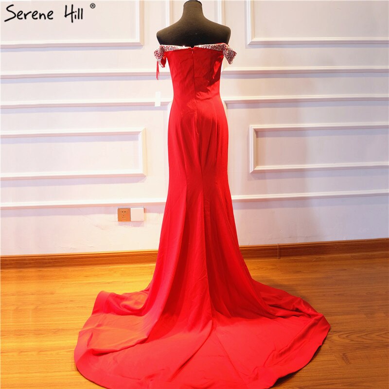 On Sale No Return No Refund 2025 Mermaid Elegant Fashion New Evening Dresses Off Shoulder Sexy Simple Formal Evening Gowns Serene Hill LA6510 - SERENE HILL
