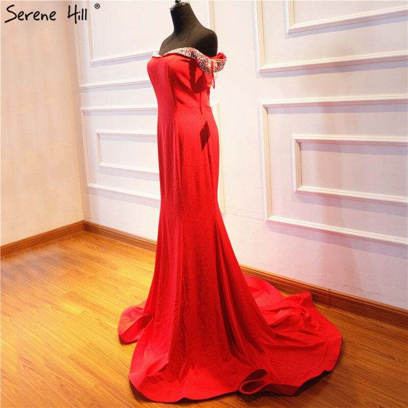 On Sale No Return No Refund 2025 Mermaid Elegant Fashion New Evening Dresses Off Shoulder Sexy Simple Formal Evening Gowns Serene Hill LA6510 - SERENE HILL