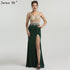 On Sale no return no refundSale 2025 Newest Green Sleeveless Mermaid Evening Dresses Fashion Diamond Beading Sexy Evening Gowns Serene Hill LA6592 - SERENE HILL