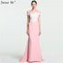 On Sale no return no refundSale 2025 Off Shoulder Fashion Mermaid Evening Gowns Sleeveless Sexy Elegant Chiffon Evening Dress Serene Hill LA6115 - SERENE HILL
