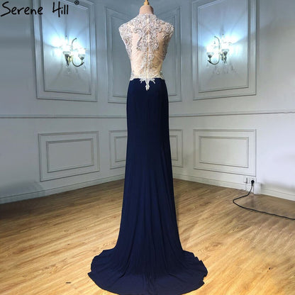 On Sale no return no refundSale 2025 Red Deep V-Neck Sexy Evening Dresses Beading Sleeveless Bride Toasting Evening Gowns Serene Hill LA6680 - SERENE HILL