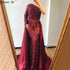 One Shoulder Long Sleeves Evening Dresses LA6619 - SERENE HILL