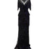 Dubai Beige Tassel Beading Mermaid Evening Dresses Design 2025 Half Sleeves Luxury Sexy Formal Dress Serene Hill LA70342 - SERENE HILL