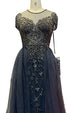 Dubai Crystal Short Sleeve Evening Dresses Design 2025 Luxury Mermaid Sexy Formal Dress Serene Hill LA60960 - SERENE HILL