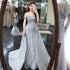 On Sale no return no refundDubai Grey Mermaid Luxury Sleeveless Evening Dresses 2025 Off Shoulder Sexy Formal Dress Design Serene Hill LA70602 - SERENE HILL