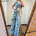 Dubai Pink Mermaid Sleeveless Evening Dresses High-end O-Neck Beading Lace Party Gowns Serene Hill 2025 LA70669 - SERENE HILL