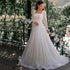 Dubai White A-Line Sexy Luxury Evening Dresses 2025 Beading Long Sleeve Sexy Formal Dress Serene Hill LA70271 - SERENE HILL