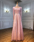 Dubai White A-Line Sexy Luxury Evening Dresses 2025 Beading Long Sleeve Sexy Formal Dress Serene Hill LA70271 - SERENE HILL
