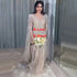 Gold Luxury Cape Sleeve Evening Dresses Gowns 2025 Beaded A-Line High-end For Women Party Serene Hill LA71463A - SERENE HILL