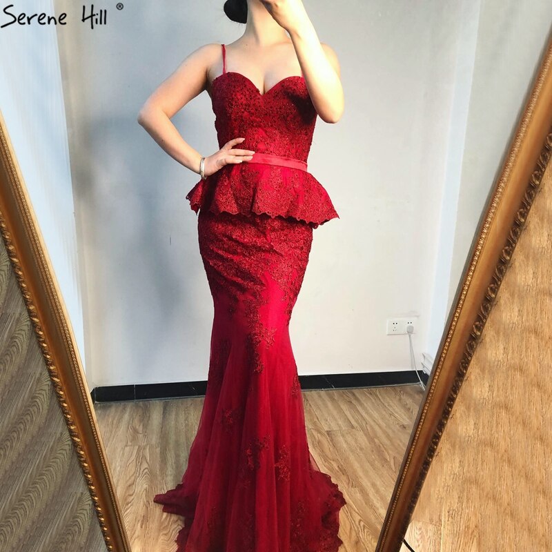 On Sale no return no refundSale Grey Fake Two Pieces Mermaid Evening Dresses 2025 Sleeveless Sexy Lace Evening Gowns Long Serene Hill LA70247 - SERENE HILL