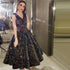 Indigo Blue Gold V-Neck Luxury Evening Dresses 2025 Sleeveless Sequined Sexy Ankle-Length Formal Gowns Serene Hill HA2154 - SERENE HILL