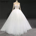 Ivory Long Sleeves Sparkle Sexy Wedding Dresses Beading Sequins O-Neck Bride Gowns Serene Hill HA2332 Custom Made - SERENE HILL