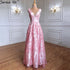 On Sale no return no refund Sale Deep-V Tulle Evening Dresses Appliques Pearls Sleeveless LA6482 - SERENE HILL