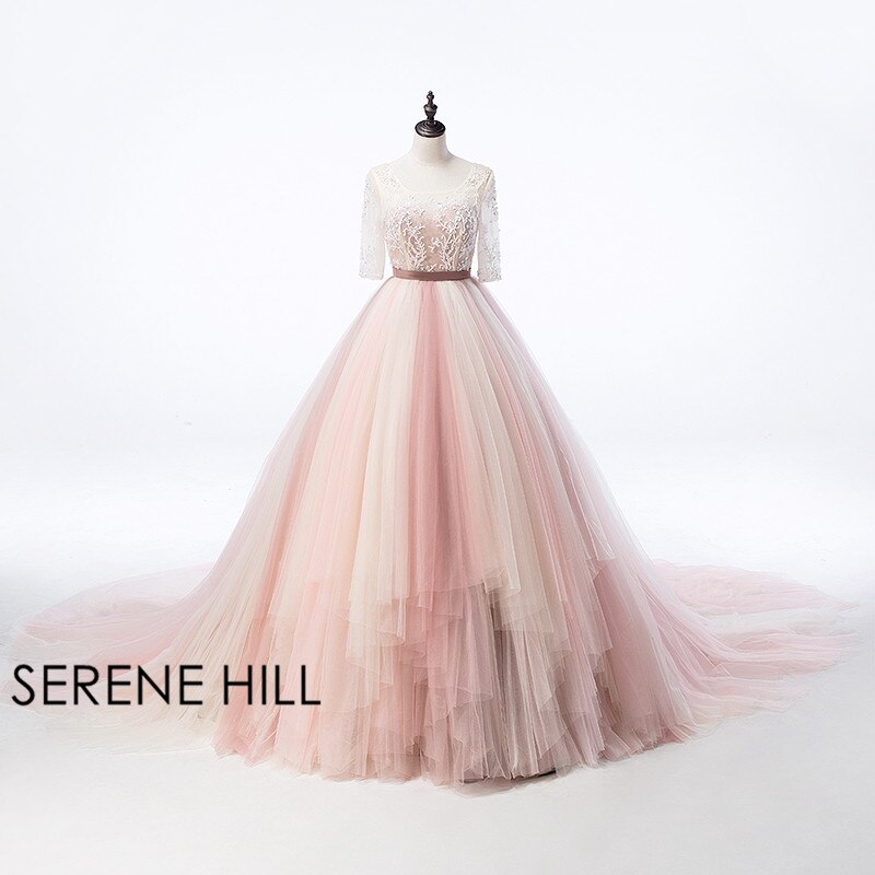 On Sale No Return No Refund Mixed color beading backless wedding dresses sexy women girl bridal dress gown 2025 Real Photo HA2054 - SERENE HILL
