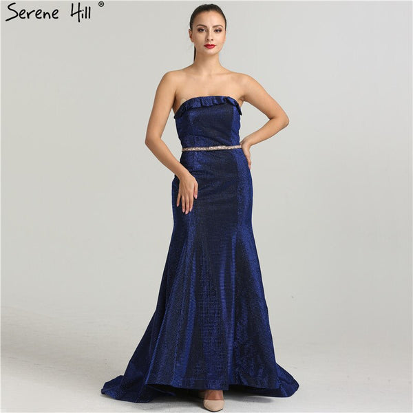 On Sale No Return No Refund Designer Sexy Evening Dresses  Mermaid  Fashion Long Dress Elegant Evening Real Photo LA6440