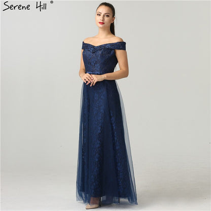 On Sale No Return No Refund Shoulder Sexy Lace Beach Evening Gown Beading Fashion Women&