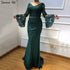 On Sale no return no refundSale Pink Lace Diamond Long Sleeves Evening Gowns Long V-Neck Sexy Evening Dress For Women 2025 Serene Hill LA60710 - SERENE HILL