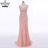 On Sale no return no refundSale Pink Fashion Mermaid Sexy Evening Dress Long Fulle Beading Elegant Tulle Evening Dress 2025 Serene Hill LA6389 - SERENE HILL