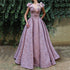On Sale no return no refundSale Purple V-Neck Handmade Flowers Lace Evening Dresses 2025 Sleeveless Mermaid Sexy Evening Gowns Serene Hill LA60764 - SERENE HILL