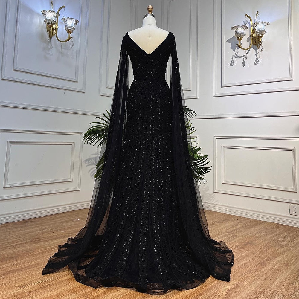 Mermaid Evening Dresses with Cape Sleeves 2025 LA71889 - SERENE HILL