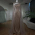 Black Mermaid Elegant Cape Sleeves Beaded Luxury Evening Gown LA72112 - SERENE HILL