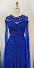 Serene Hill Arabic Purple Elegant Mermaid Cape Sleeves Lace Beaded Evening Dresses Gowns 2025 For Women Wedding Party LA71926 - SERENE HILL