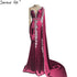 Serene Hill Gold Mermaid Elegant Evening Dresses Gowns 2025 Satin Luxury Beading One Shoulder For Women Party LA70869 - SERENE HILL