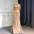Serene Hill Goud Luxe Mermaid Avond Jurken 2025 Kralen V-hals Sparkle Elegante Voor Vrouwen Party LA70910A - SERENE HILL
