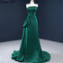 Serene Hill Green Satin A-Line Evening Gowns 2025 Beading Sleeveless Sexy Formal Dress Design HM67203 - SERENE HILL