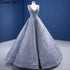 Serene Hill Grey A-Line Luxury Evening Dresses Gowns 2025 Beaded Sleeveless Lace Up For Women Party HM67288 - SERENE HILL