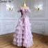 Serene Hill Lilac A-Line Evening Dresses Gowns 2025 Beaded Tiered Sexy For Women Wedding Party LA71414 - SERENE HILL