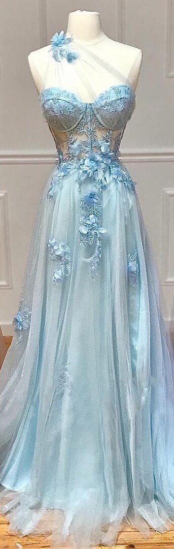 Serene Hill Lilac One Shoulder Split Long 2025 Flower Graduation School Party Gown Celebrity Prom Dresses LA71881 - SERENE HILL