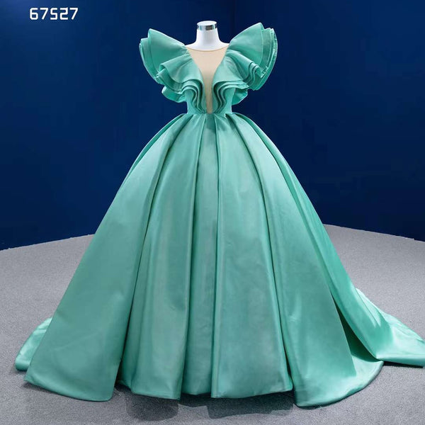 Serene Hill Mint Lace Up Bride Gowns Evening Dresses Gowns For Women Party 2025 High End Custom Made HM67527