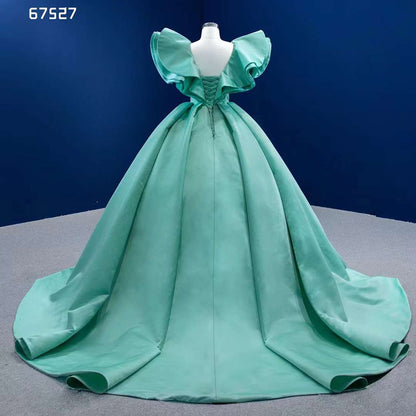 Serene Hill Mint Lace Up Bride Gowns Evening Dresses Gowns For Women Party 2025 High End Custom Made HM67527 - SERENE HILL