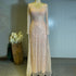 Serene Hill Moslim Perzik Overrok Avond Jurken 2025 Luxe Kralen Elegant Mermaid Voor Vrouwen Party LA71494 - SERENE HILL