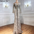 Serene Hill Musliim Grey Mermaid Evening Dresses 2025 Lace Beading Crystal Elegant For Women Party LA71131 - SERENE HILL