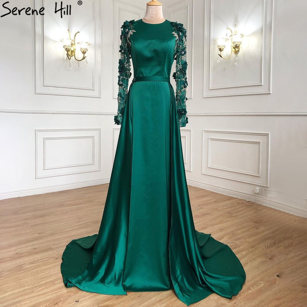Serene Hill Muslim Green Detachable Skirt Evening Dresses Gowns 2025 purple / 14