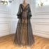 Muslim Grey Luxury Beading Mermaid Evening Dress With Train LA71056 - SERENE HILL