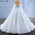 Serene Hill Muslim White Luxury Wedding Dresses 2025 Beaded Lace Up High-end Bride Gowns HM67388 Custom Made - SERENE HILL