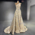 Serene Hill Nude Mermaid Elegant Evening Dresses Gowns 2025 Beaded Luxury One-Shoulder For Women Party LA71538 - SERENE HILL