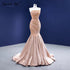 Serene Hill Nude Mermaid Sexy Evening Dresses Gowns 2025 Beaded Elegant High-end For Women Party HM67320 - SERENE HILL